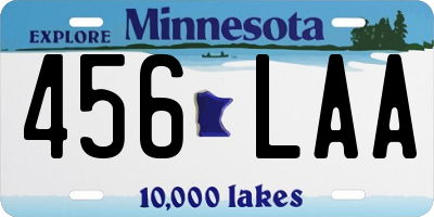 MN license plate 456LAA