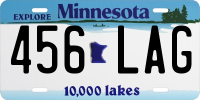 MN license plate 456LAG