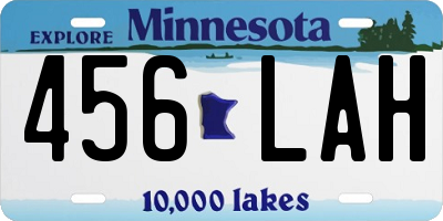 MN license plate 456LAH