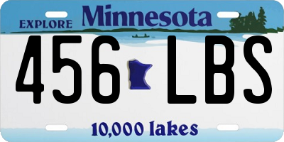 MN license plate 456LBS