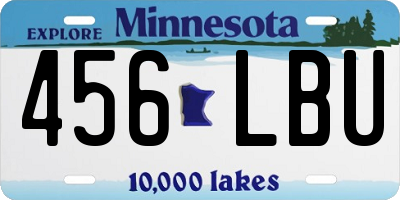 MN license plate 456LBU