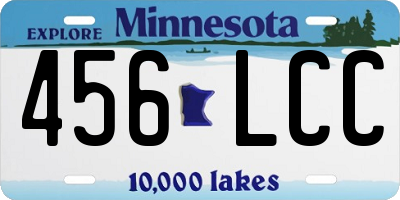 MN license plate 456LCC