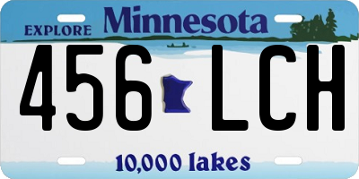 MN license plate 456LCH
