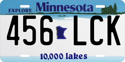 MN license plate 456LCK
