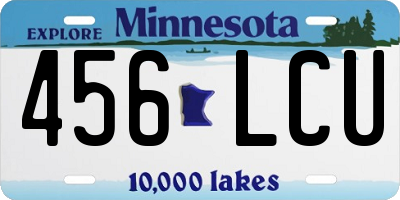 MN license plate 456LCU