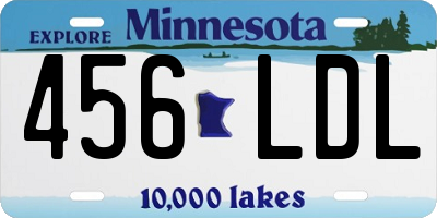 MN license plate 456LDL