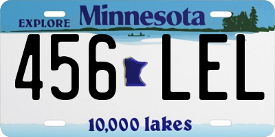 MN license plate 456LEL