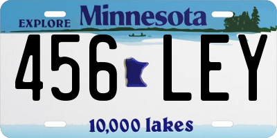 MN license plate 456LEY