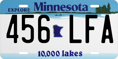 MN license plate 456LFA