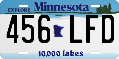 MN license plate 456LFD