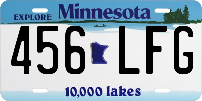 MN license plate 456LFG