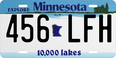 MN license plate 456LFH