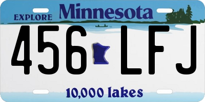 MN license plate 456LFJ