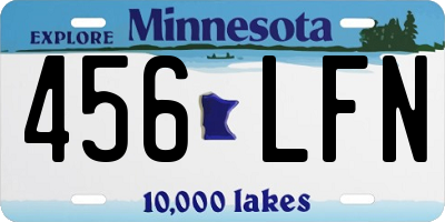 MN license plate 456LFN