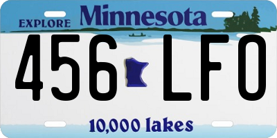 MN license plate 456LFO
