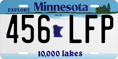 MN license plate 456LFP