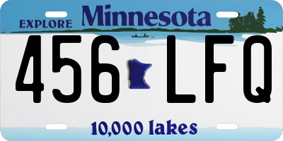 MN license plate 456LFQ