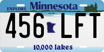 MN license plate 456LFT