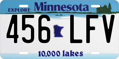 MN license plate 456LFV