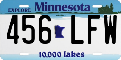 MN license plate 456LFW