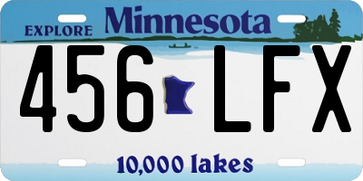MN license plate 456LFX