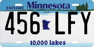 MN license plate 456LFY