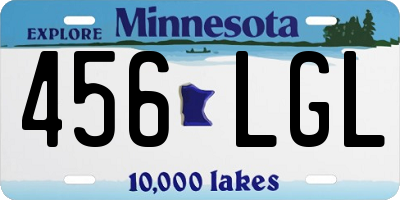 MN license plate 456LGL