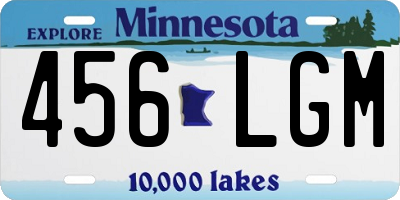 MN license plate 456LGM