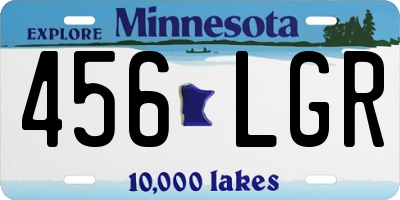 MN license plate 456LGR