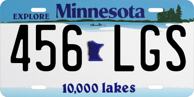 MN license plate 456LGS