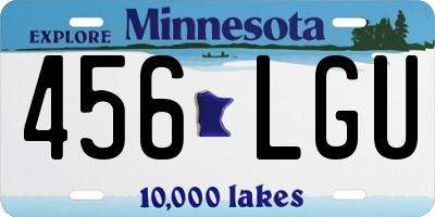 MN license plate 456LGU