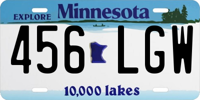 MN license plate 456LGW