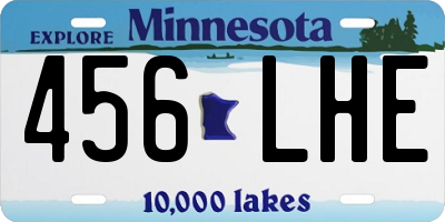 MN license plate 456LHE