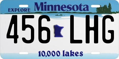 MN license plate 456LHG
