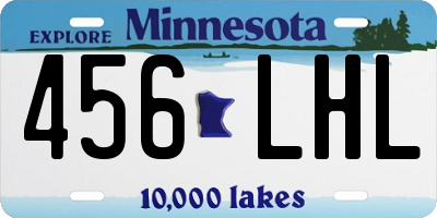 MN license plate 456LHL