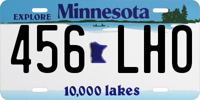 MN license plate 456LHO