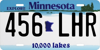 MN license plate 456LHR