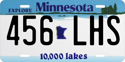 MN license plate 456LHS