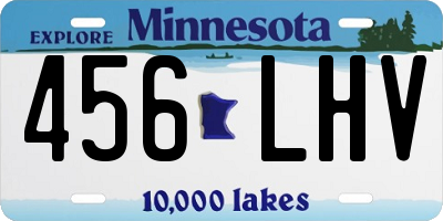 MN license plate 456LHV