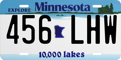 MN license plate 456LHW