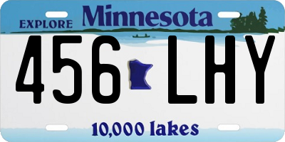 MN license plate 456LHY