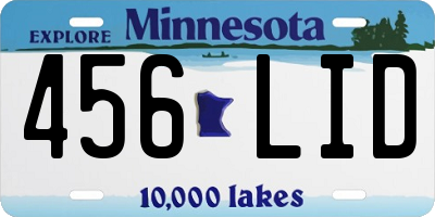 MN license plate 456LID