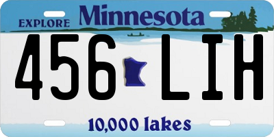 MN license plate 456LIH