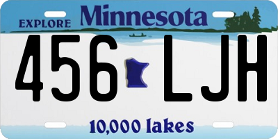 MN license plate 456LJH