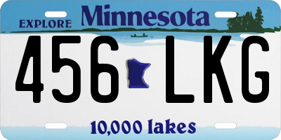 MN license plate 456LKG