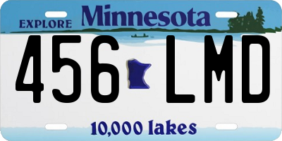 MN license plate 456LMD