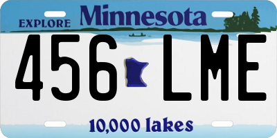 MN license plate 456LME