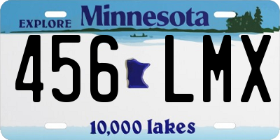 MN license plate 456LMX