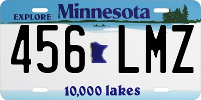 MN license plate 456LMZ