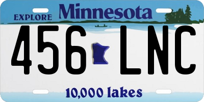 MN license plate 456LNC